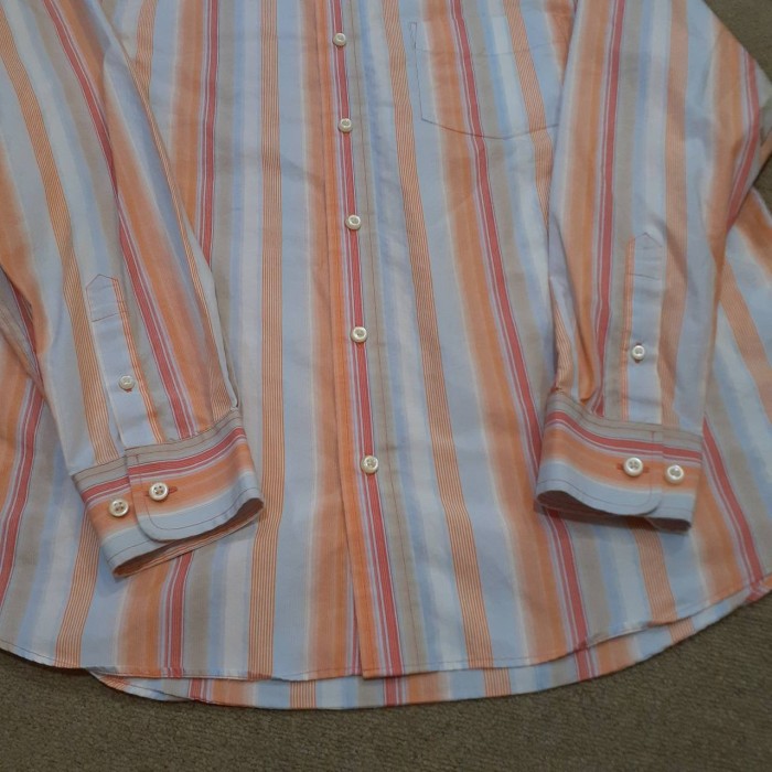 Eddie Bauer stripe design shirt | Vintage.City 빈티지숍, 빈티지 코디 정보
