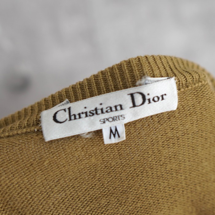 Christian Dior / クリスチャンディオール カーディガン 1990年代製 / 紋章ロゴ刺繍 Sサイズ相当 | Vintage.City 빈티지숍, 빈티지 코디 정보