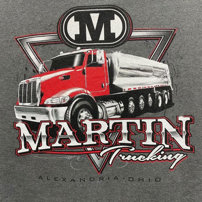 “Martin Trucking” Print Sweat Shirt | Vintage.City 古着屋、古着コーデ情報を発信