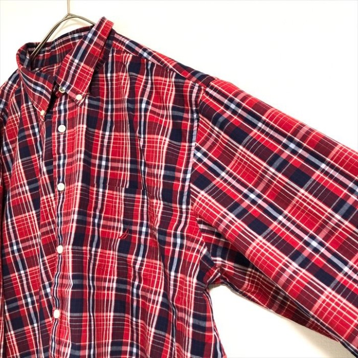 90s 古着 ノーティカ BDシャツ 刺繍ロゴ チェックシャツ 2XL | Vintage.City 빈티지숍, 빈티지 코디 정보