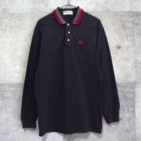 BURBERRY / バーバリー 長袖ポロシャツ 1990年代製 / ロゴ刺繍 Sサイズ | Vintage.City 古着屋、古着コーデ情報を発信