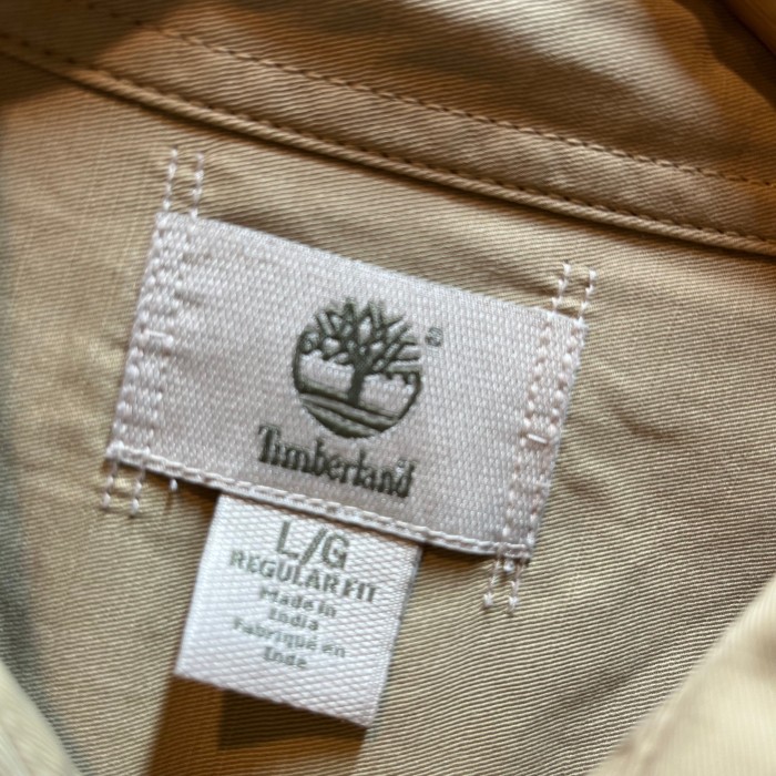 Timberland/Work Shirt/ミリタリーワークシャツ/ティンバーランド/ベージュカーキ/コットン | Vintage.City 古着屋、古着コーデ情報を発信