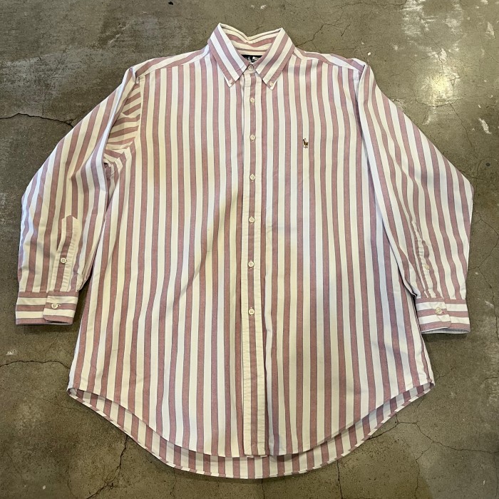 Ralph Lauren cotton stripe BD shirt YARMOUTH | Vintage.City 빈티지숍, 빈티지 코디 정보