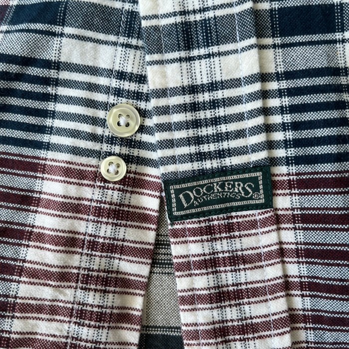 90’s dockers/ドッカーズ  ボタンダウンシャツ チェックシャツ ロングスリーブシャツ  fc-1748 | Vintage.City 빈티지숍, 빈티지 코디 정보