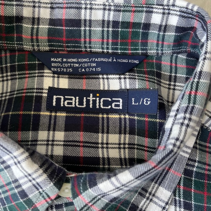 90’s NAUTICA/ノーティカ ボタンダウンシャツ チェックシャツ ロングスリーブシャツ  fc-1747 | Vintage.City 古着屋、古着コーデ情報を発信