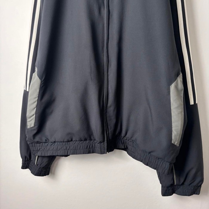 adidas ライン バックロゴ 刺繍 ナイロンジャケット ブラック L 263 | Vintage.City 빈티지숍, 빈티지 코디 정보