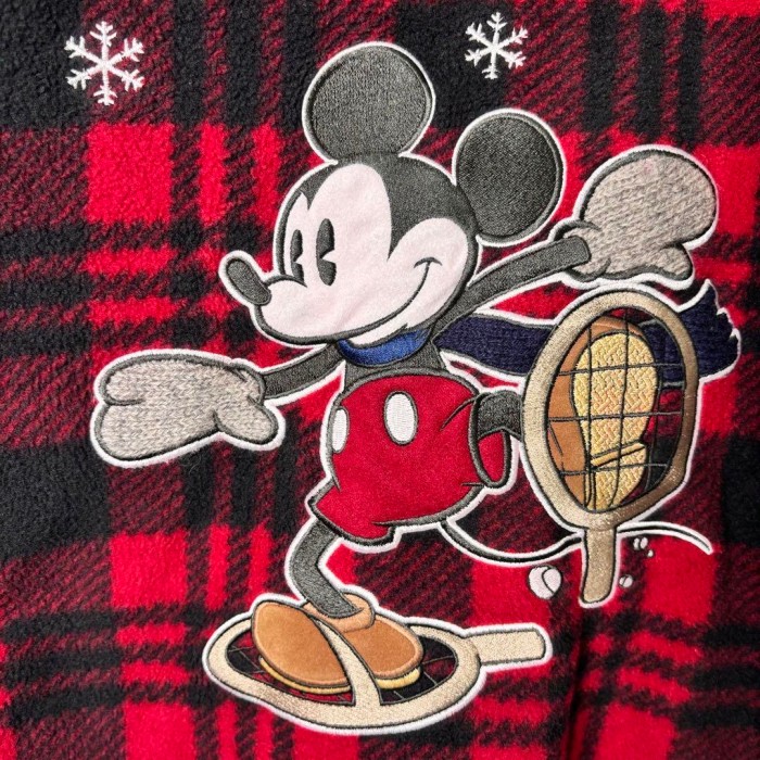 USA古着 Disney ミッキー 刺繍 チェック フリース ジャケット M | Vintage.City 빈티지숍, 빈티지 코디 정보