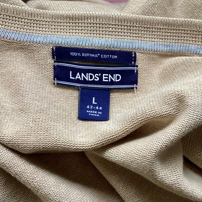 LANDS‘END スーピマコットン　ニットカーディガン | Vintage.City 古着屋、古着コーデ情報を発信