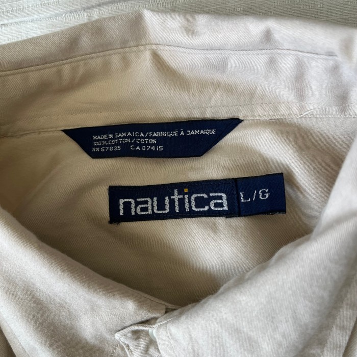 90’s NAUTICA/ノーティカ ボタンダウンシャツ ロングスリーブシャツ 無地シャツ fc-1742 | Vintage.City 古着屋、古着コーデ情報を発信