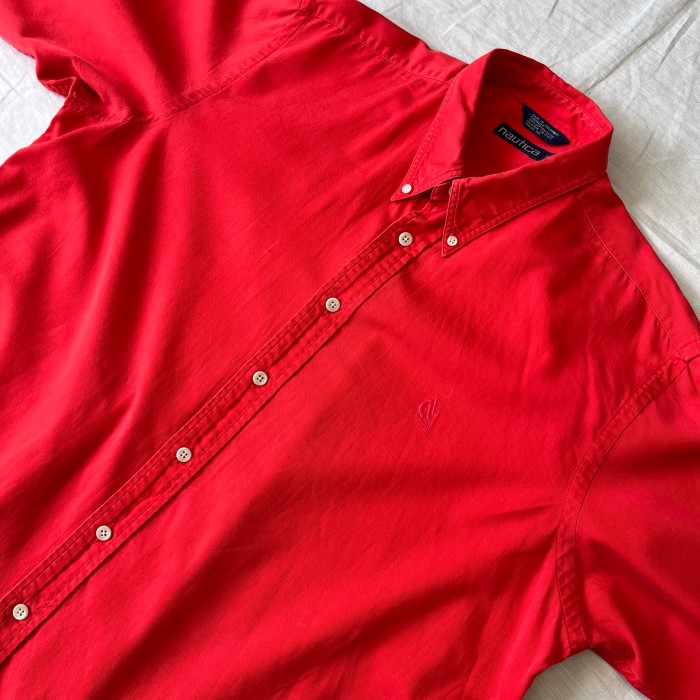 90’s NAUTICA/ノーティカ ボタンダウンシャツ ロングスリーブシャツ 無地シャツ fc-1743 | Vintage.City 古着屋、古着コーデ情報を発信