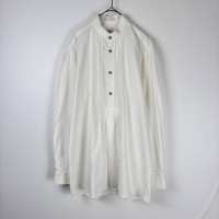 ユーロ チロリアンシャツ スモック プルオーバー スタンドカラー ホワイト M | Vintage.City 古着屋、古着コーデ情報を発信