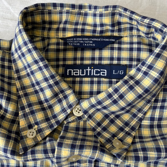 90’s NAUTICA/ノーティカ ボタンダウンシャツ チェックシャツ ロングスリーブシャツ  fc-1746 | Vintage.City 古着屋、古着コーデ情報を発信