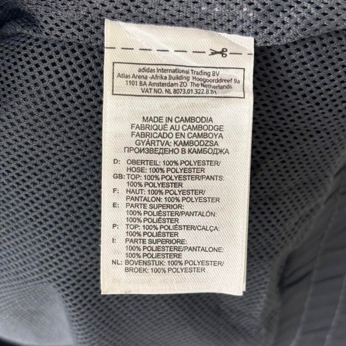 adidas ライン バックロゴ 刺繍 ナイロンジャケット ブラック L 263 | Vintage.City 古着屋、古着コーデ情報を発信