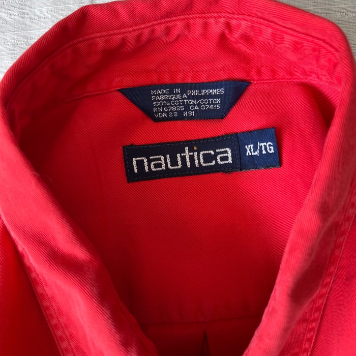 90’s NAUTICA/ノーティカ ボタンダウンシャツ ロングスリーブシャツ 無地シャツ fc-1743 | Vintage.City 빈티지숍, 빈티지 코디 정보