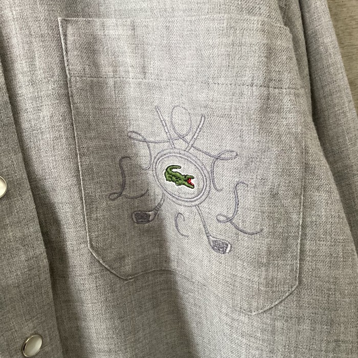 LACOSTE Made in France snap button soft shirt | Vintage.City 古着屋、古着コーデ情報を発信
