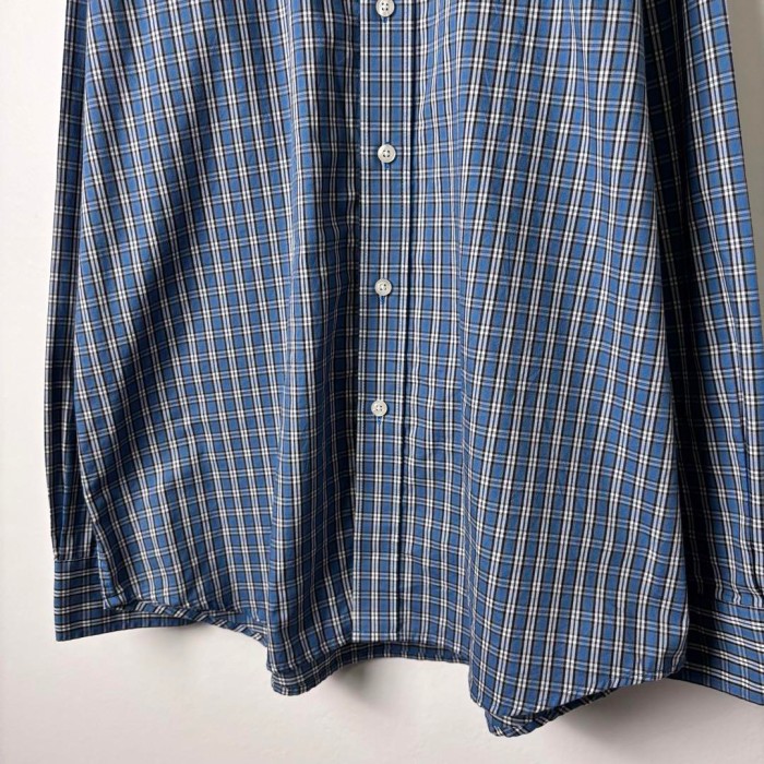 00s NAUTICA シャツ 長袖 チェック ドレスシャツ ブルー L 303 | Vintage.City 빈티지숍, 빈티지 코디 정보