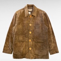 AIRBORN suede leather coverall jacket | Vintage.City 古着屋、古着コーデ情報を発信