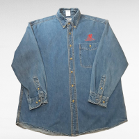 00s Lee denim BD shirt | Vintage.City 古着屋、古着コーデ情報を発信