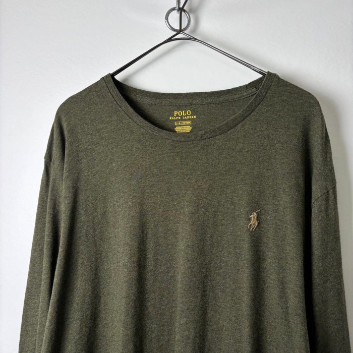 古着 ラルフローレン ロンT 長袖 Tシャツ 刺繍ロゴ グリーン L 303 | Vintage.City 빈티지숍, 빈티지 코디 정보