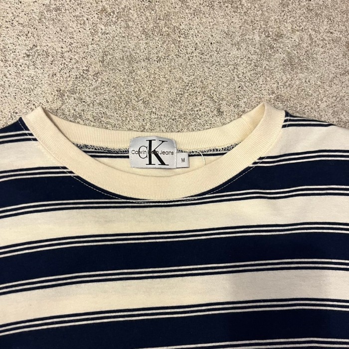90s Calvin Klein Border S/S T-Shirt/90年代　カルバン・クライン　ボーダー　Tシャツ | Vintage.City 古着屋、古着コーデ情報を発信