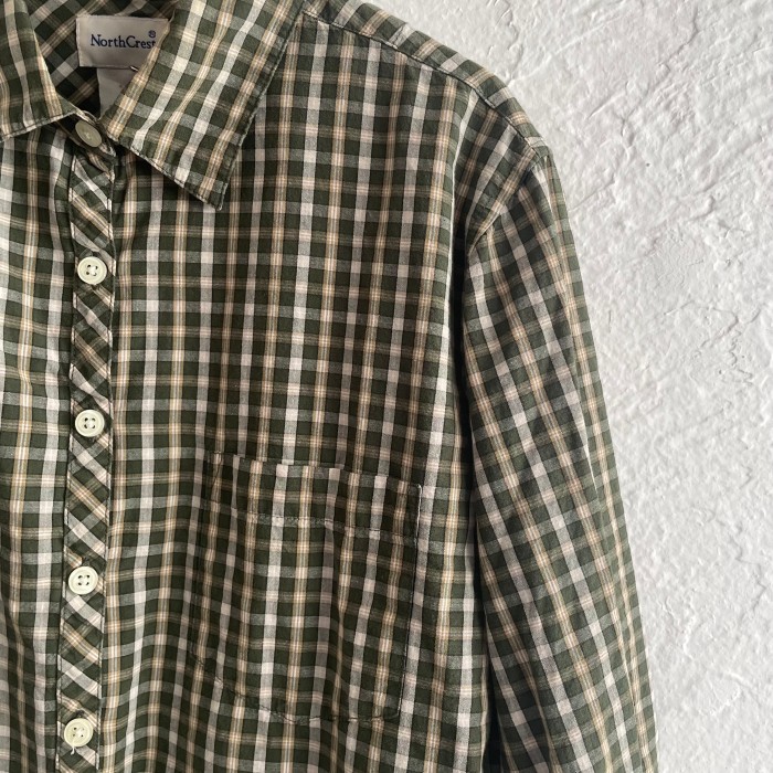 North Crest check shirt | Vintage.City 古着屋、古着コーデ情報を発信