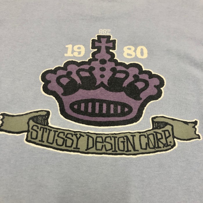 90s OLD STUSSY/Crown print Tee/USA製/黒タグ/XL/クラウンプリント/両面プリント/グレー/ステューシー/オールドステューシー/古着/ヴィンテージ/アーカイブ | Vintage.City Vintage Shops, Vintage Fashion Trends