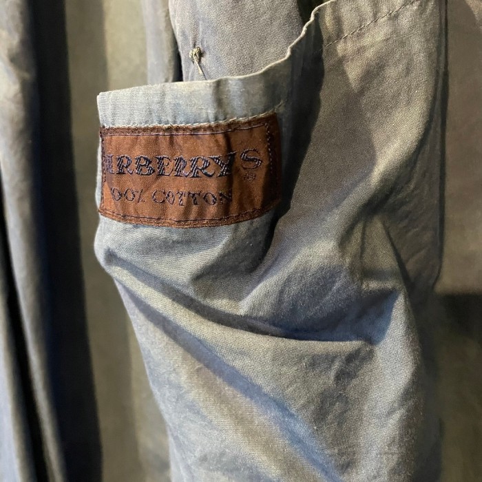 “HADAKA project“   Burberrys London   バーバリーロンドン　90s  リメイク　藍染　トレンチコート　一点物　イングランド製　ユニセックス　ヴィンテージ　古着 | Vintage.City 古着屋、古着コーデ情報を発信