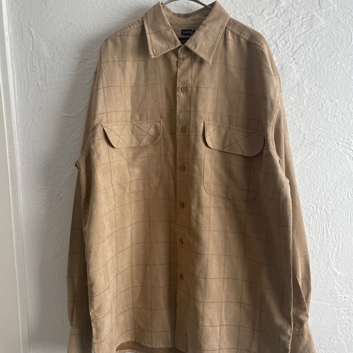 fakesuede shirt | Vintage.City 빈티지숍, 빈티지 코디 정보