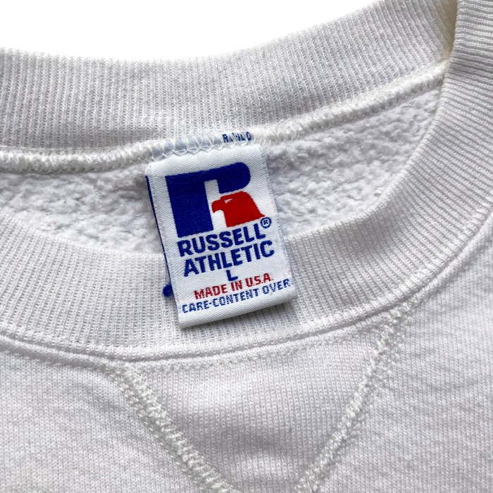 90’s Russell Front-V Plain Sweat Made in USA | Vintage.City 빈티지숍, 빈티지 코디 정보