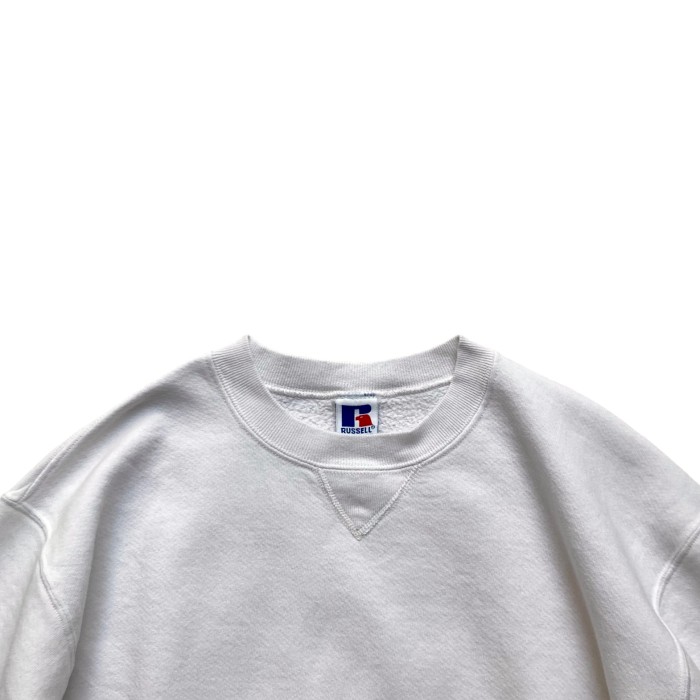90’s Russell Front-V Plain Sweat Made in USA | Vintage.City 古着屋、古着コーデ情報を発信