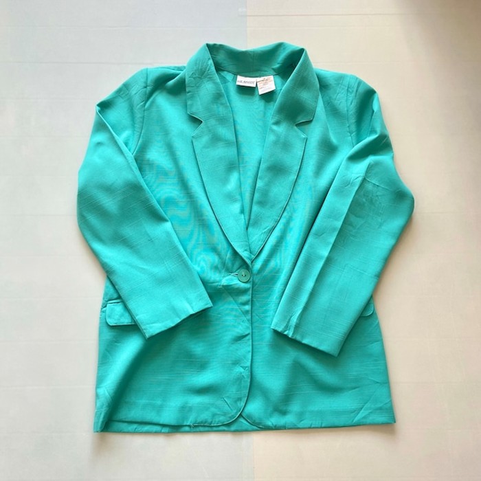 LIZ BAKER | emerald green tailored jacket | Vintage.City 古着屋、古着コーデ情報を発信