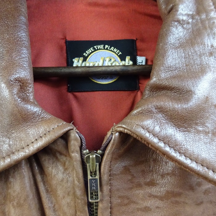 ハードロックカフェ USA製 レザージャケット ブラウン XL バックロゴ 茶 9937 | Vintage.City 빈티지숍, 빈티지 코디 정보