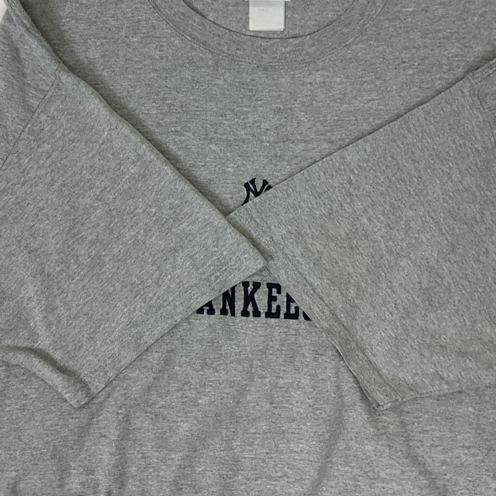 00年代 00s ニューヨークヤンキース YANKEES ロゴ刺繍 Tシャツ 古着 メンズ2XL～相当 グレー ビッグサイズ 大きいサイズ LEE【f240325017】 | Vintage.City 빈티지숍, 빈티지 코디 정보