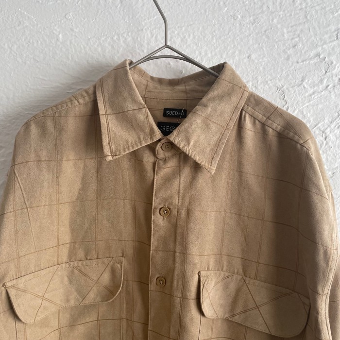 fakesuede shirt | Vintage.City 古着屋、古着コーデ情報を発信