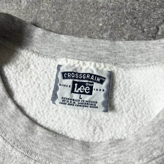 90s Lee 企業 ロゴ 刺繍 RWタイプ スウェット トレーナー L / 90年代 オールド リバース 霜降り グレー | Vintage.City 古着屋、古着コーデ情報を発信