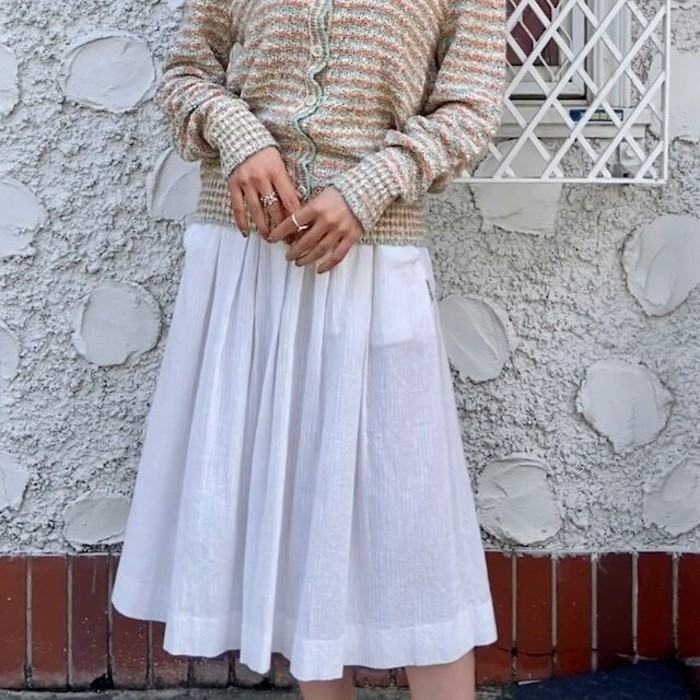 pierre cardin｜white skirt | Vintage.City 古着屋、古着コーデ情報を発信