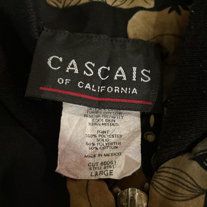 90s CASCAIS OF CALIFORNIA 総柄ブルゾン C825 メキシコ製　ナイロンジャケット　ボンバージャケット | Vintage.City 古着屋、古着コーデ情報を発信