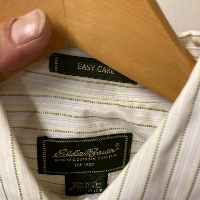 Eddie Bauerストライプ柄 長袖 シャツ ボタンダウンシャツ S | Vintage.City 古着屋、古着コーデ情報を発信