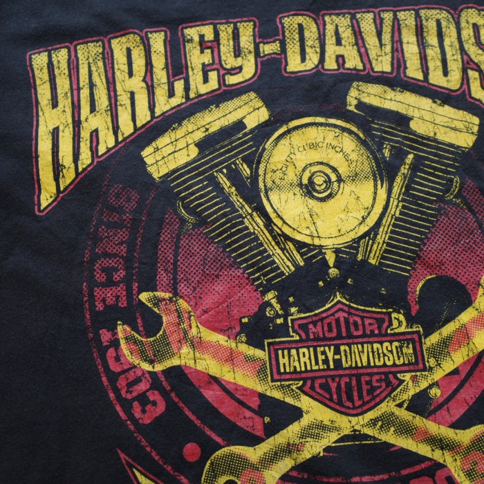 672 US 古着 ハーレー ダビッドソン スパナ Tシャツ 2018 Harley Davidson R.K.STRATMAN.INC | Vintage.City 빈티지숍, 빈티지 코디 정보
