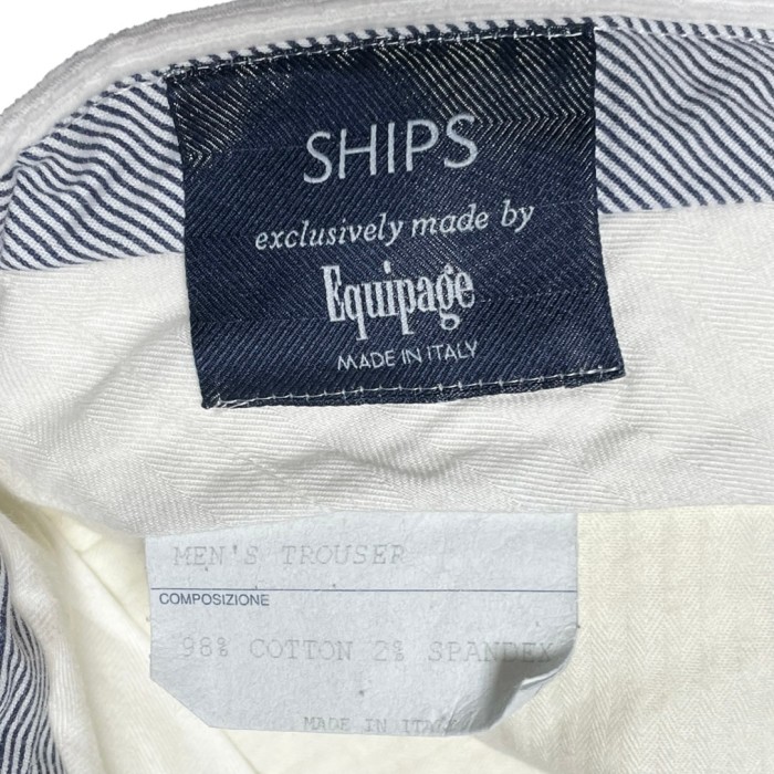 【SHIPS取り扱い】MADE IN ITALY製 SHIPS exclusively made by Equipage コーデュロイスラックス ホワイト 46サイズ | Vintage.City 古着屋、古着コーデ情報を発信