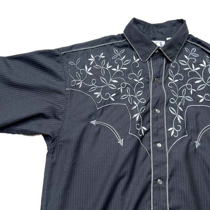 リーフ刺繍デザイン ウエスタンシャツ | Vintage.City 빈티지숍, 빈티지 코디 정보