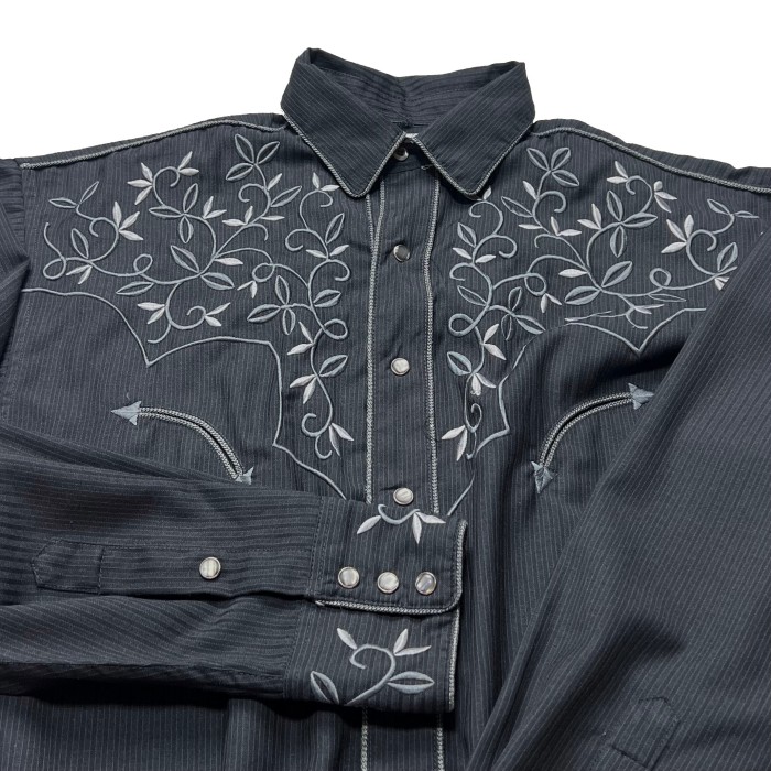 リーフ刺繍デザイン ウエスタンシャツ | Vintage.City 古着屋、古着コーデ情報を発信