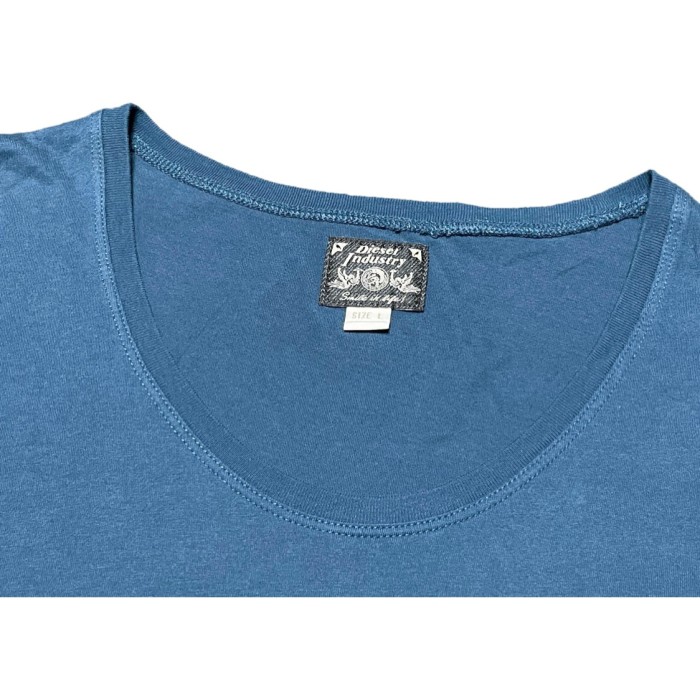 DIESEL クルーネックTシャツ ブルーグリーン Lサイズ | Vintage.City 古着屋、古着コーデ情報を発信