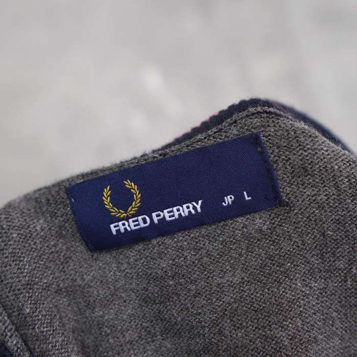 FRED PERRY / フレッドペリー カーディガン ロゴ刺繍 Mサイズ相当 | Vintage.City 古着屋、古着コーデ情報を発信