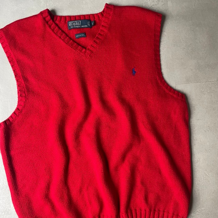 Ralph Lauren  knit vest | Vintage.City 빈티지숍, 빈티지 코디 정보