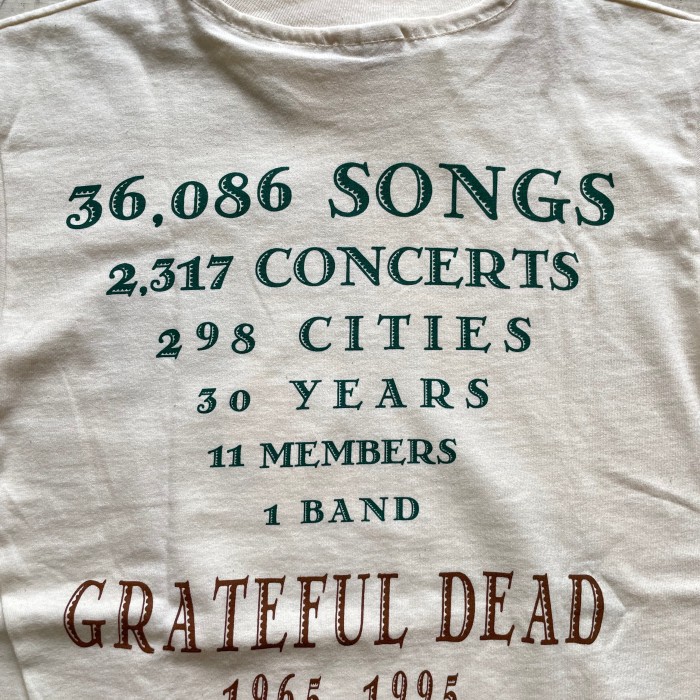 90's Deadstock Grateful Dead Tshirt                              古着　us古着　anvil アンビル　グレイトフルデッド　デッドストック 90年代　シングルステッチ | Vintage.City 빈티지숍, 빈티지 코디 정보