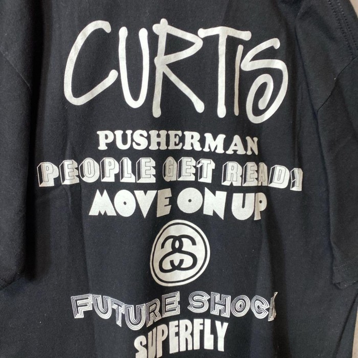 STUSSY Curtis Mayfield live tour T-shirt size M 配送A　ステューシー　カーティス・メイフィールド ミュージシャンTシャツ | Vintage.City 古着屋、古着コーデ情報を発信