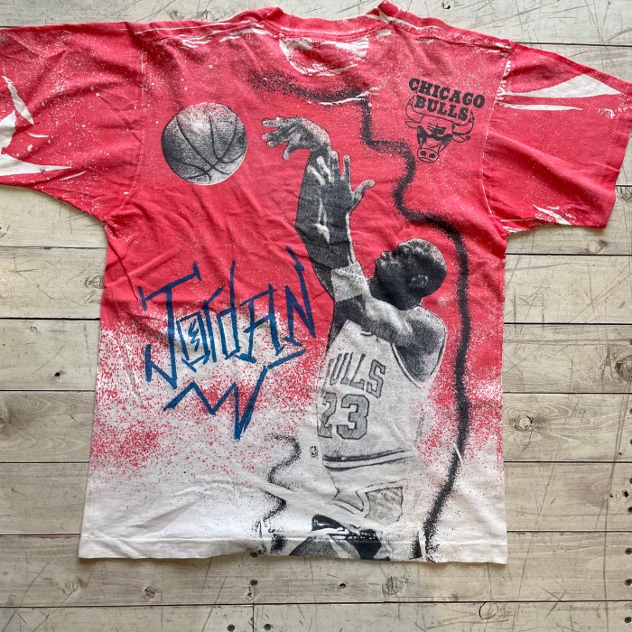 90's Michael Jordan All over print Tshirt   Fruit of the loom                                                                 古着　us古着　シカゴブルズ　NBA Tシャツ | Vintage.City 古着屋、古着コーデ情報を発信