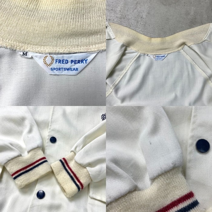 80年代 FRED PERRY フレッドペリー コットンブルゾン スポーツジャケット ロゴ刺繍 メンズM | Vintage.City 빈티지숍, 빈티지 코디 정보
