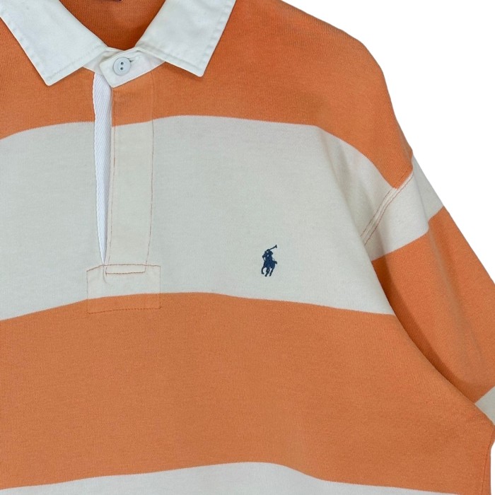 Ralph Lauren ラガーシャツ 刺繍ロゴ ワンポイントロゴ ボーダー | Vintage.City 빈티지숍, 빈티지 코디 정보